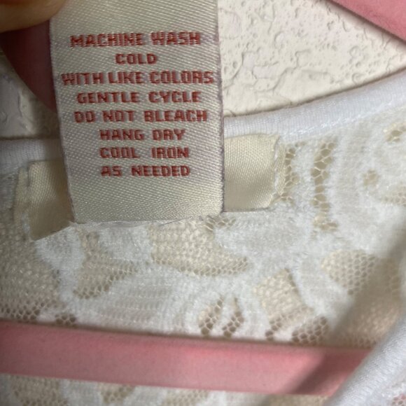 Sundance Blouse Womens Size M White Long Sleeve Lace Top Boho Peasant - Picture 4 of 8